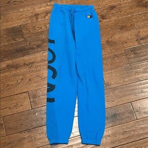 Blue avaitor nation adult xs  Sweatpants with Black Print Lovsl